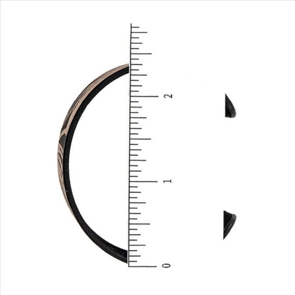 LEAF PRINT ACCENT CUFF BRACELET - Picture 3 of 3